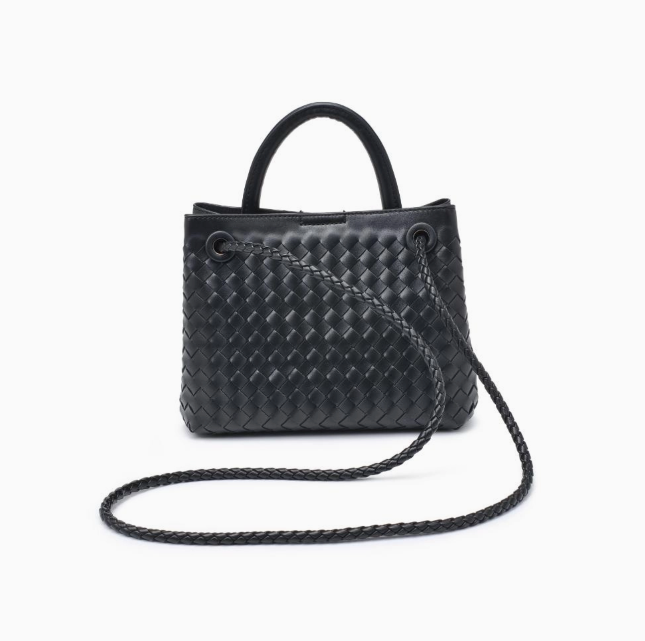 Blakely Woven Crossbody - Black