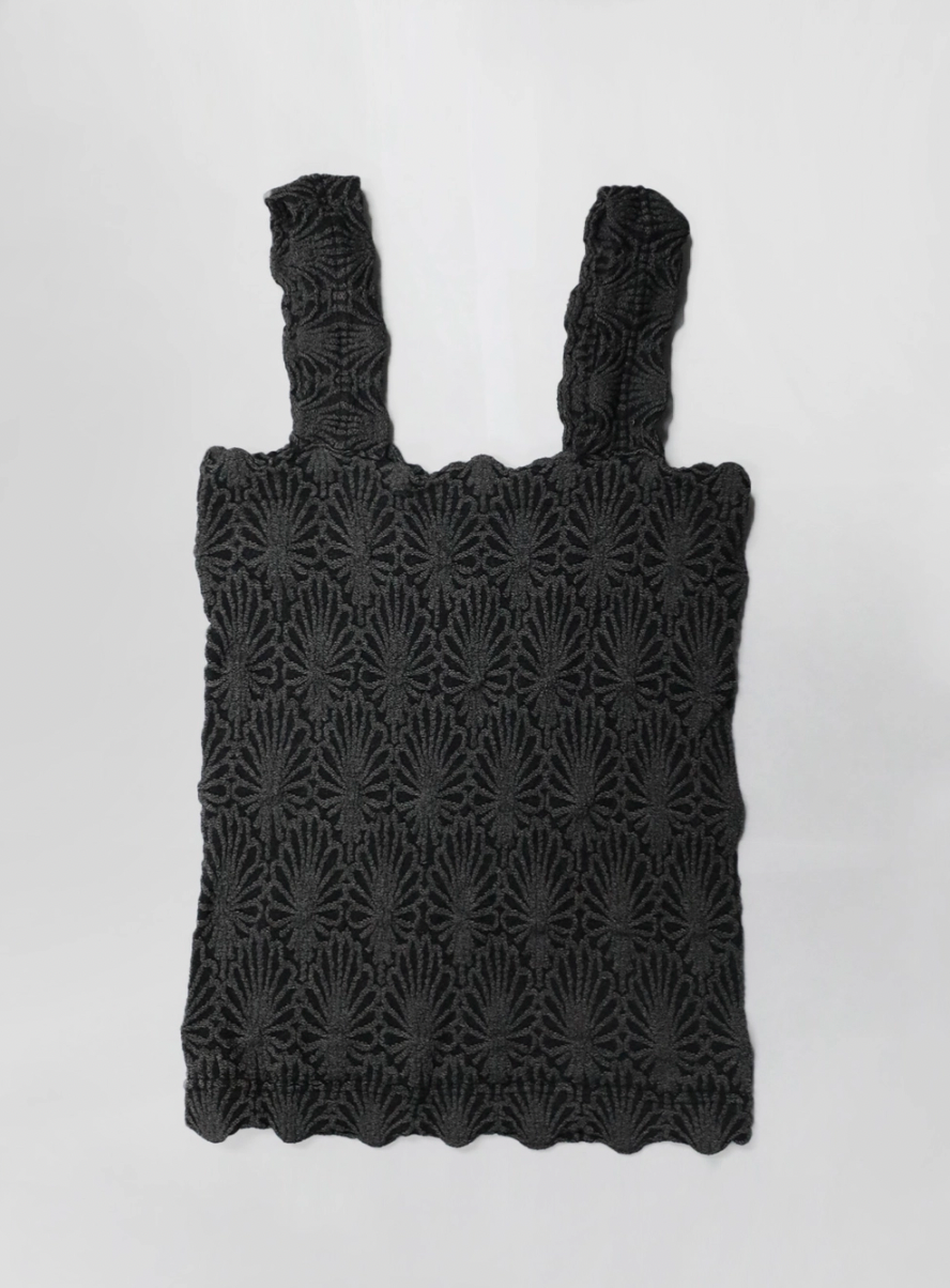 Brushed Textured Top - Black