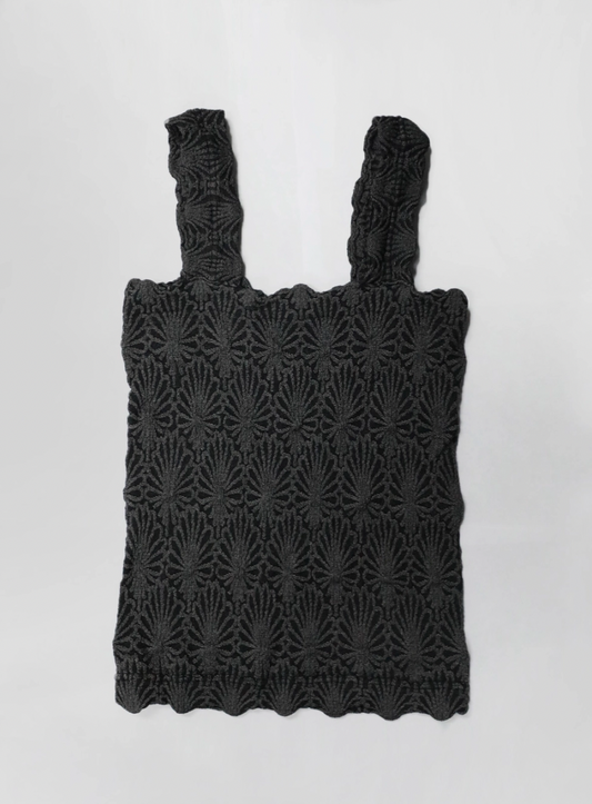 Brushed Textured Top - Black
