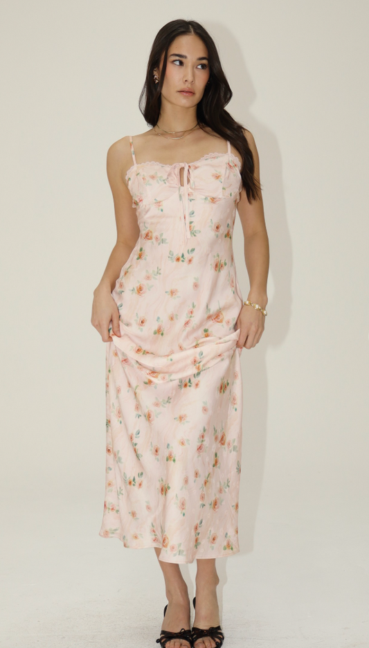 Natural Floral Dress