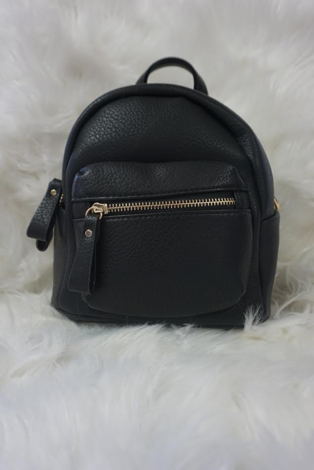 Black Small Backpack