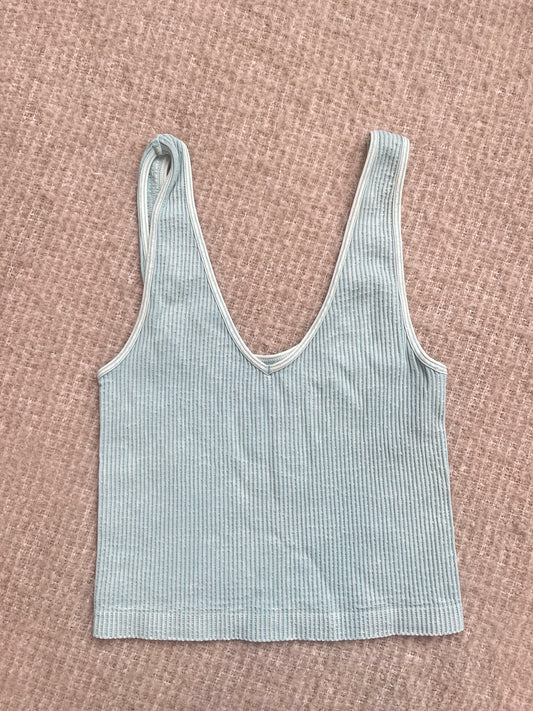 Sofia Seamless Tank - Aqua