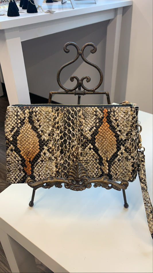 Snakeskin Wristlet