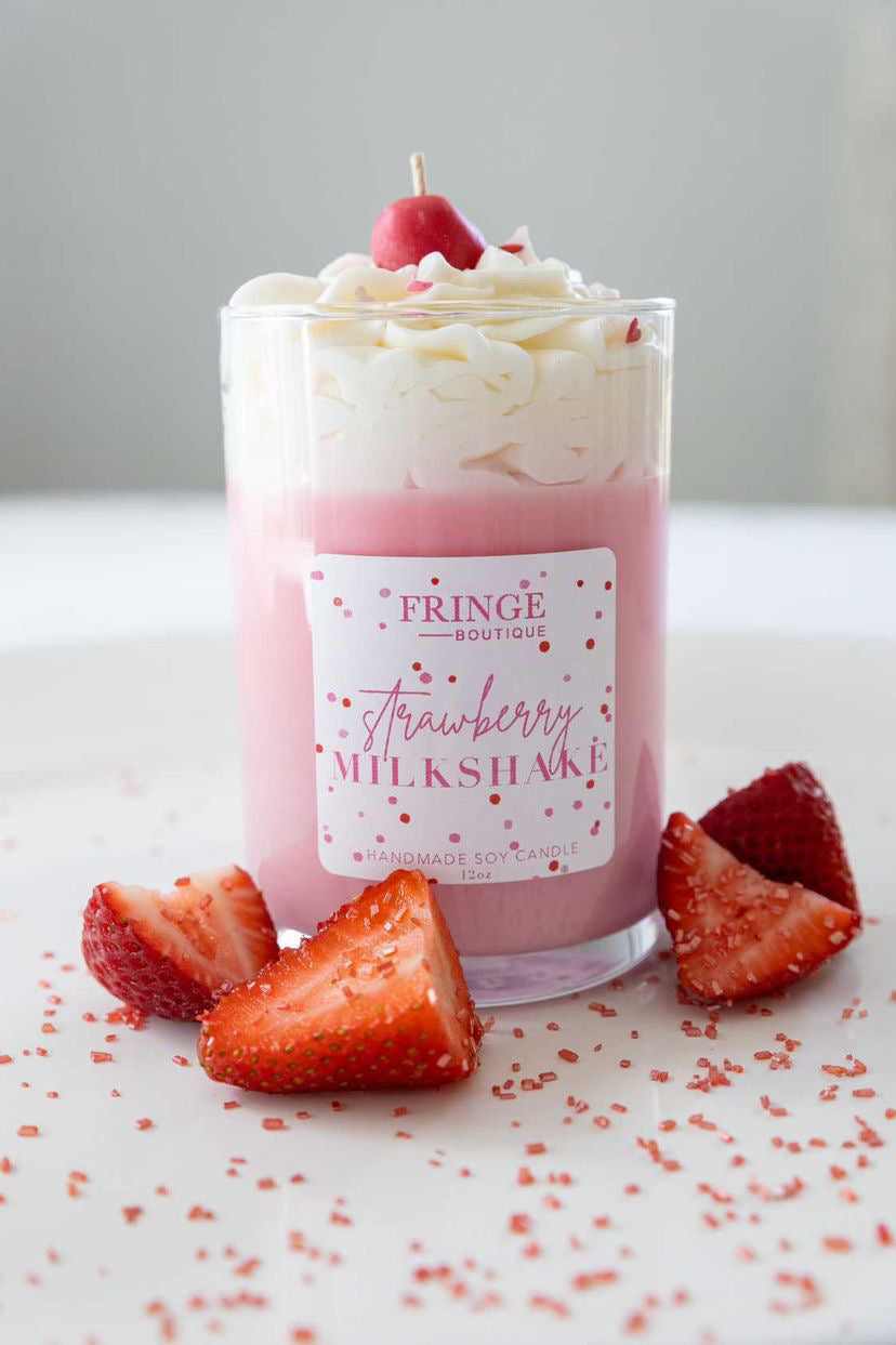 Strawberry Milkshake Candles
