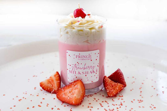 Strawberry Milkshake Candles