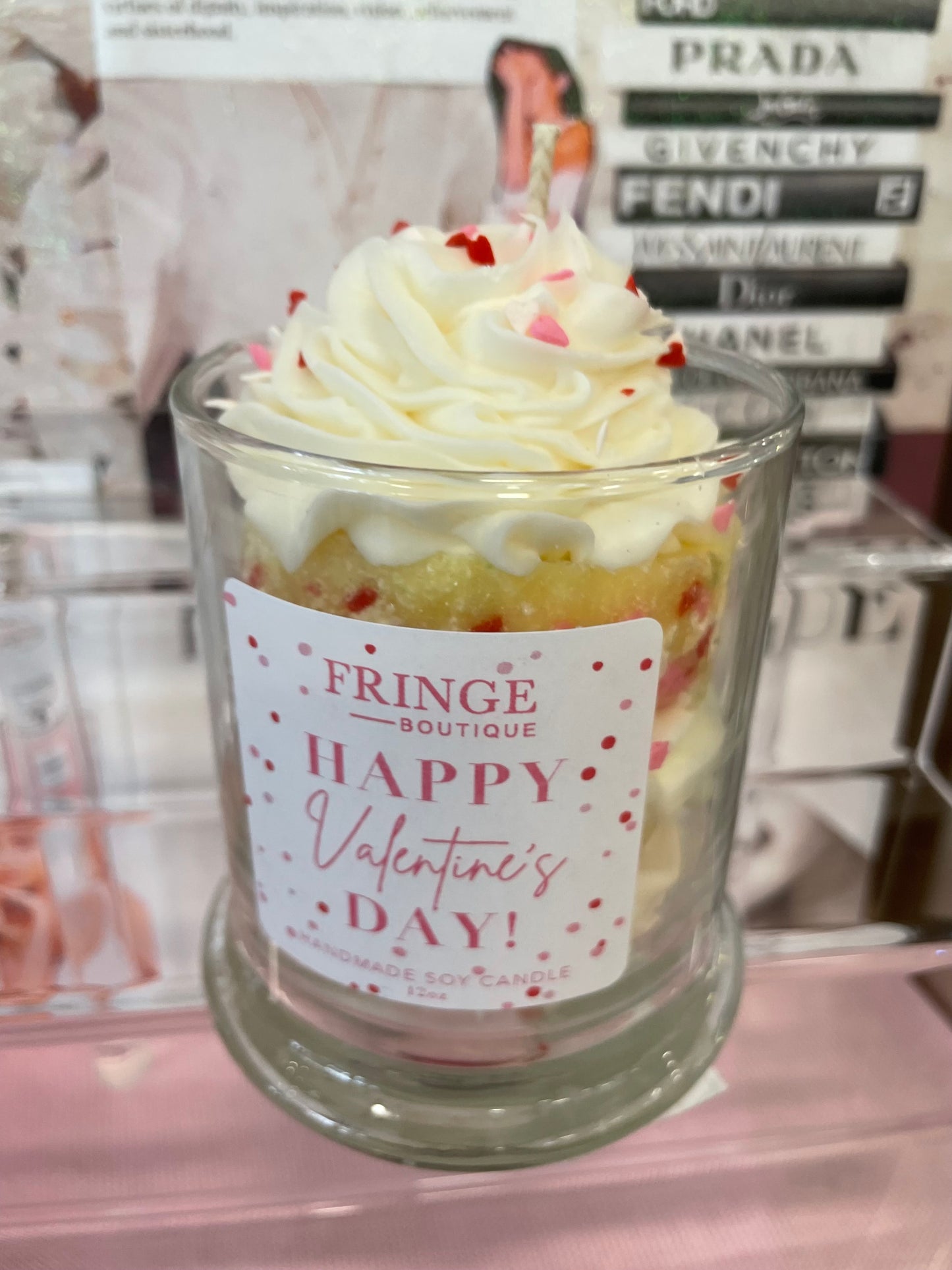 Double Cake Valentine’s Day Candle
